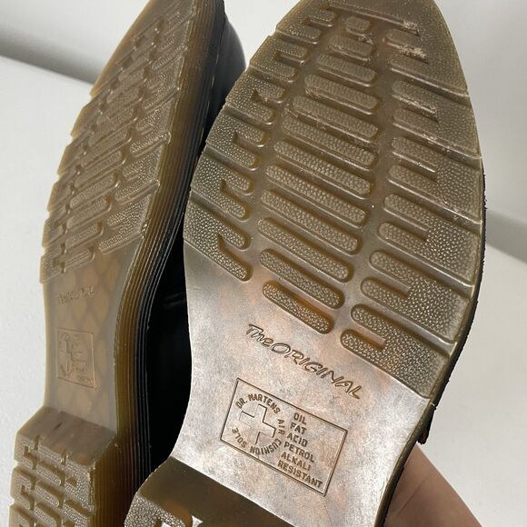 Dr. Martens Agnes Slip On Oxfords Black Leather Mary Jane Shoes Women's Size 10 - Picture 14 of 16